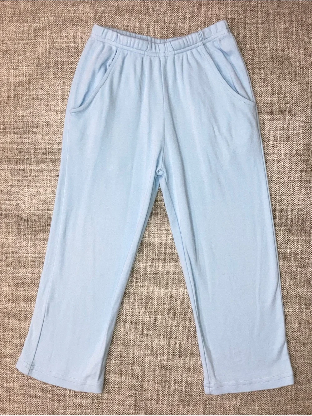 Eyelet and Ivy size 4 light blue knit pants VGUC